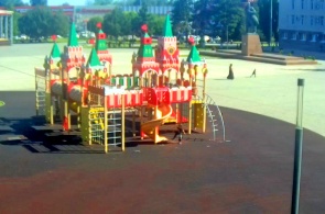 Praça da Vitória. Ângulo 3. Webcams de Georgievsk online